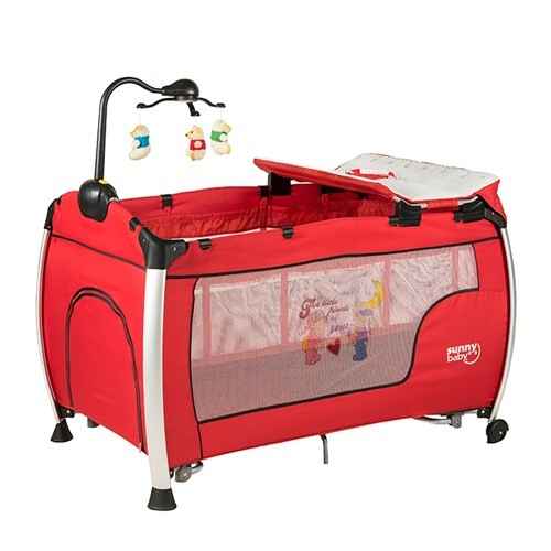 Sunny Baby 618 Delmon Park Yatak 70x120 Kirmizi Ilke Bebe