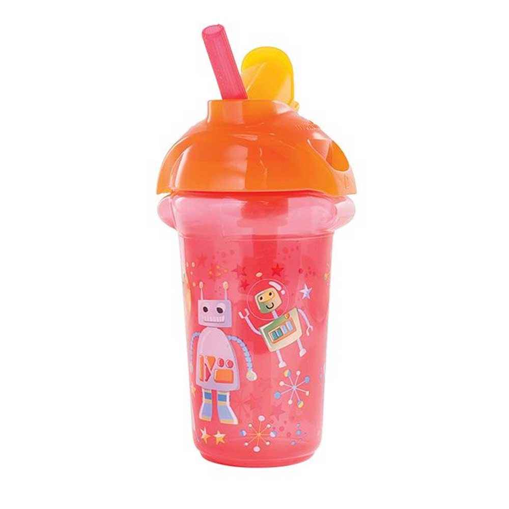 munchkin 12092 kilitli kapak deco katlanir pipetli suluk pembe ilke bebe