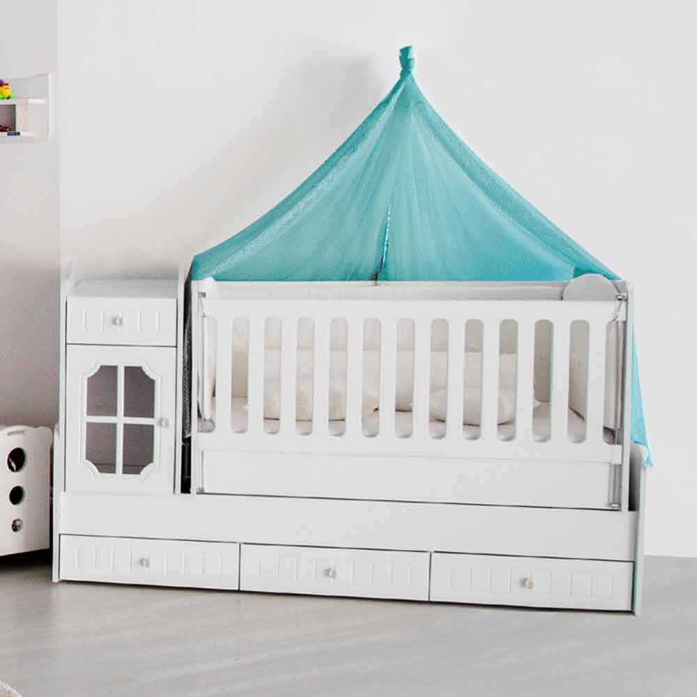 aymini inci bebek odasi buyuyen besik 70x180 beyaz ilke bebe