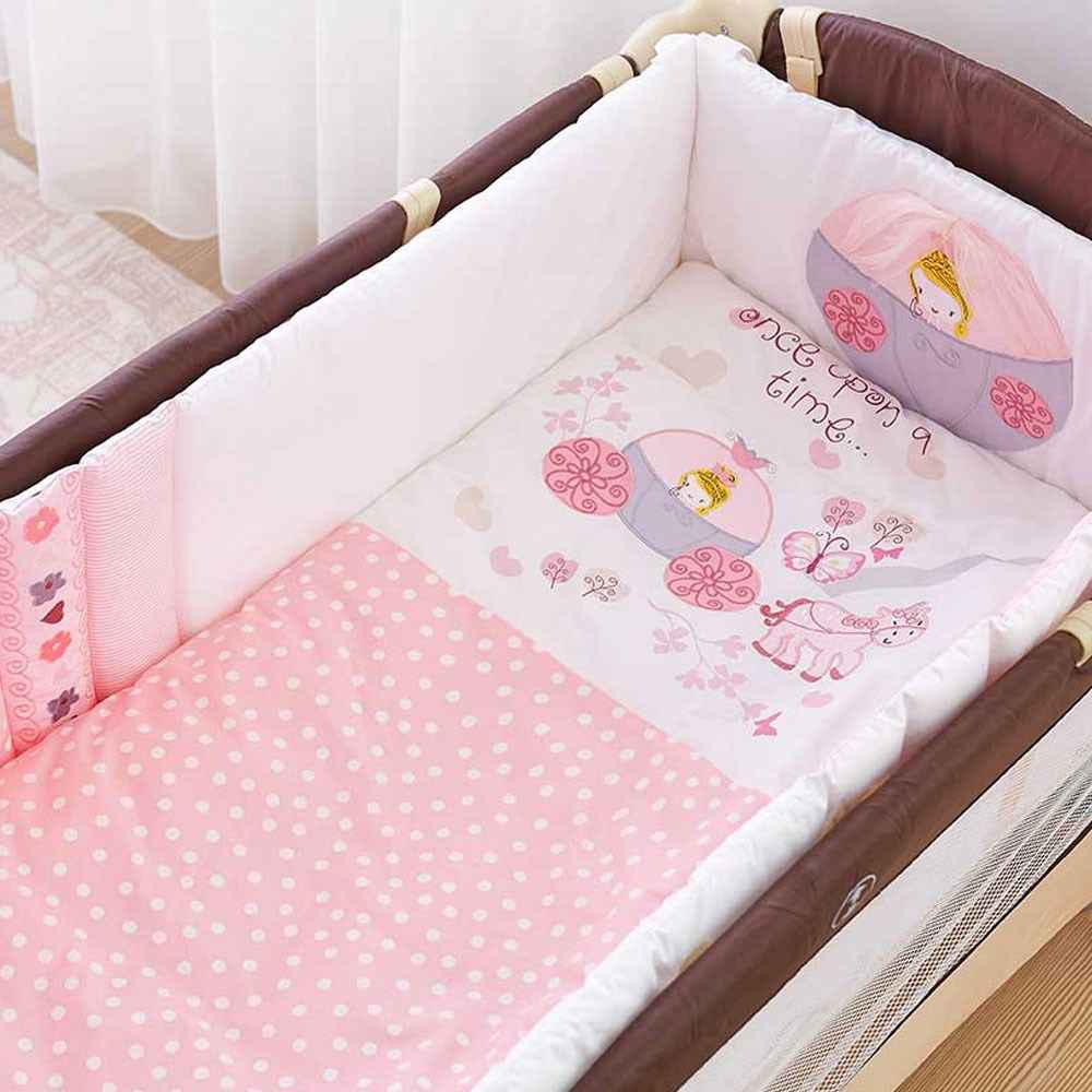 Aybi Baby 643 Princess Home 6 Parca Kenar Korumali Oyun Parki Uyku Seti Fiyati Ilke Bebe