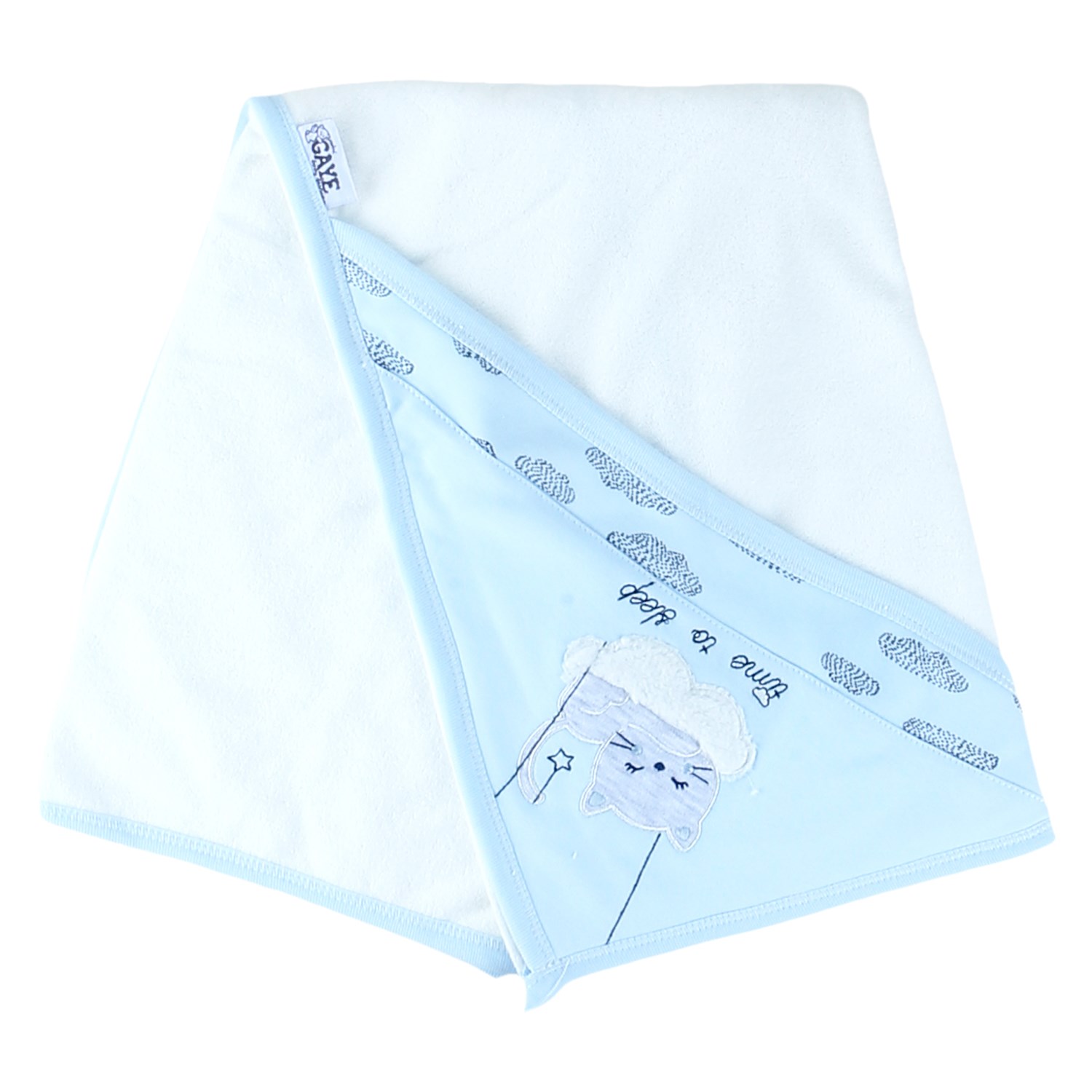 Gaye Bebe Bebek Banyo Havlusu 78x90 Cm 956 Mavi