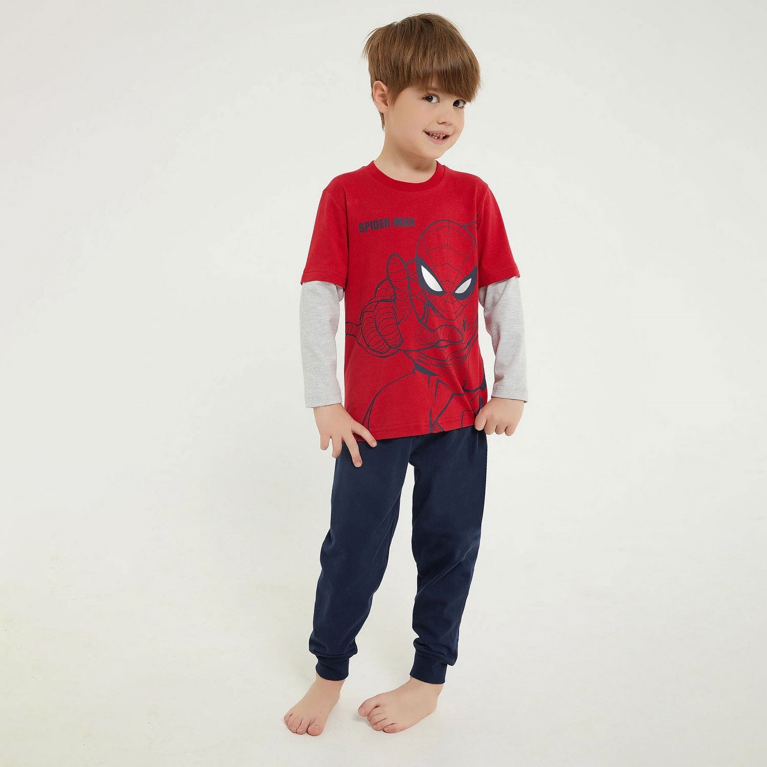 Spider-Man Erkek Çocuk 2'li Takım D4714-3 Kırmızı