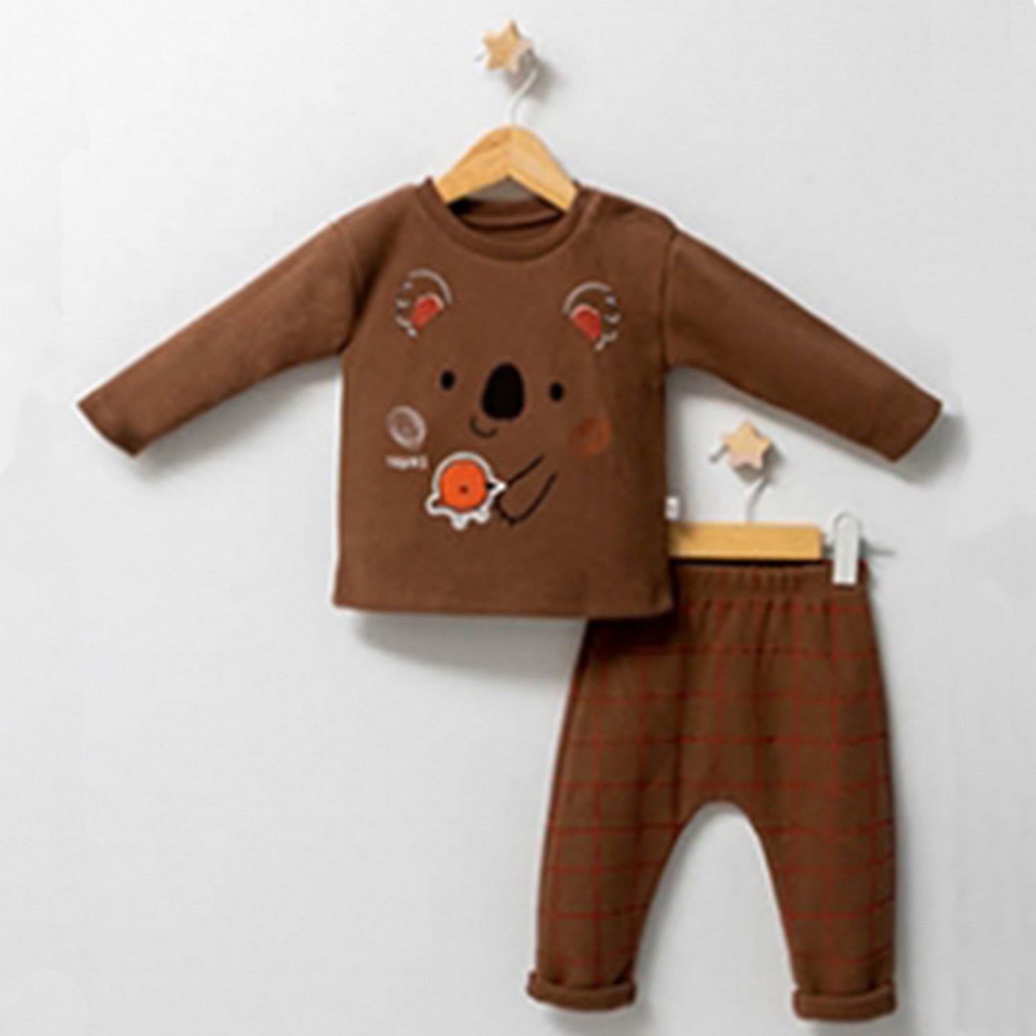 Tongs Baby Forest Walk Koala 2'li Bebek Takımı 4585 Kahverengi