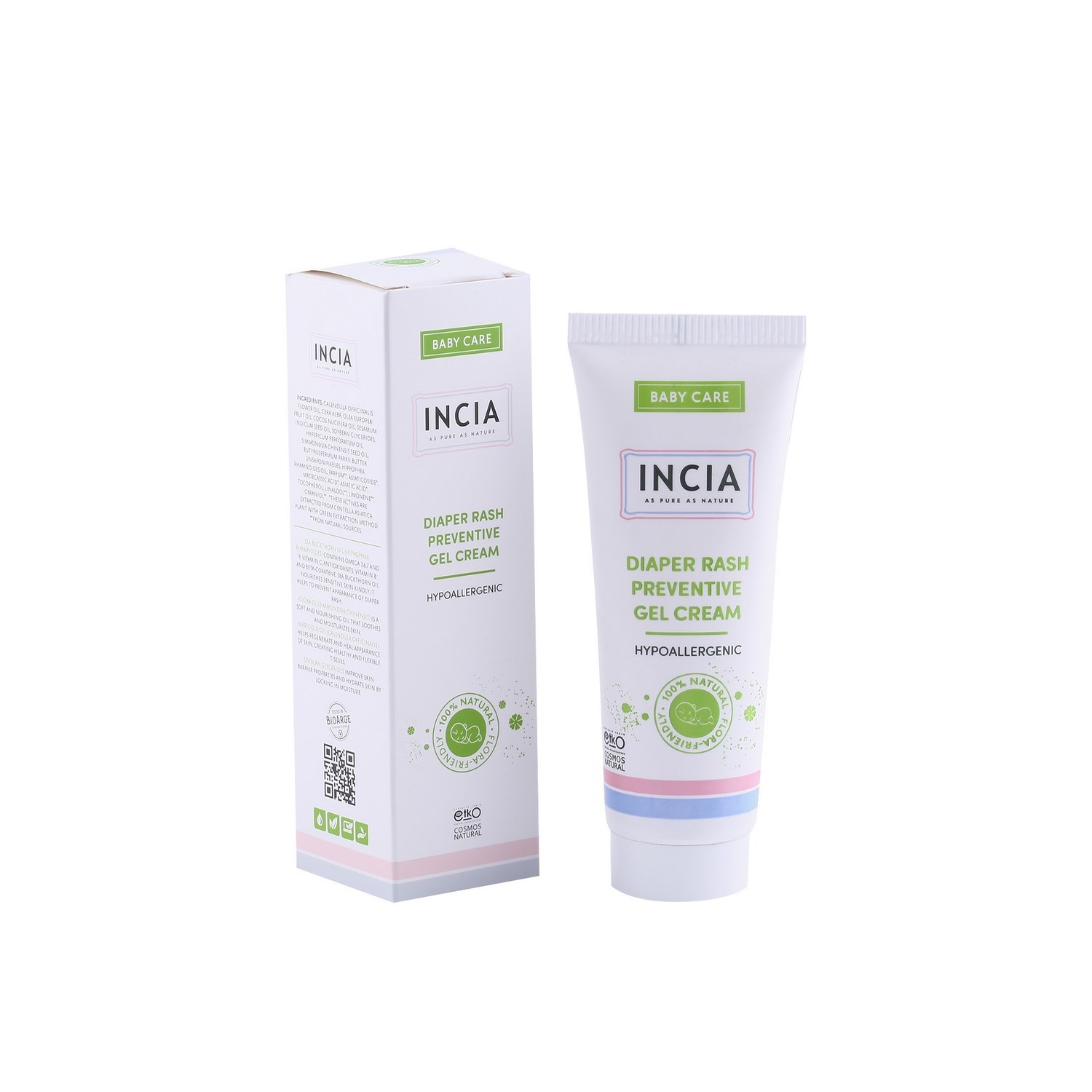 İncia Doğal Pişik Önleyici Jel Krem 60 Ml
