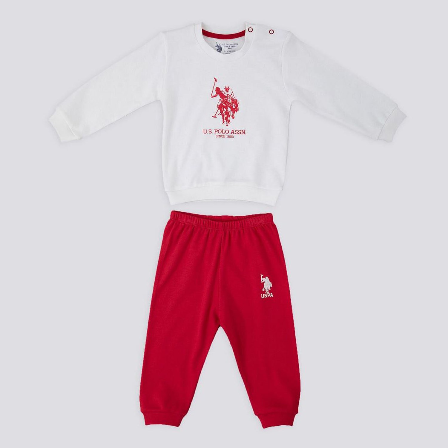 U.S. Polo Assn 2'li Erkek Bebek Uzun Kol T-Shirt Takım USB1068 Krem OR8908 U.S. Polo Assn 2'li Erkek Bebek Uzun Kol T-Shirt Takım USB1068 Krem OR8908
