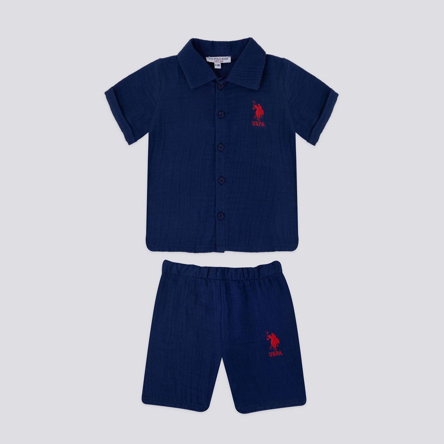 U.S. Polo Assn Erkek Bebek 2'li T-Shirt Takımı USB1155 Parlament OR8563 U.S. Polo Assn Erkek Bebek 2'li T-Shirt Takımı USB1155 Parlament OR8563