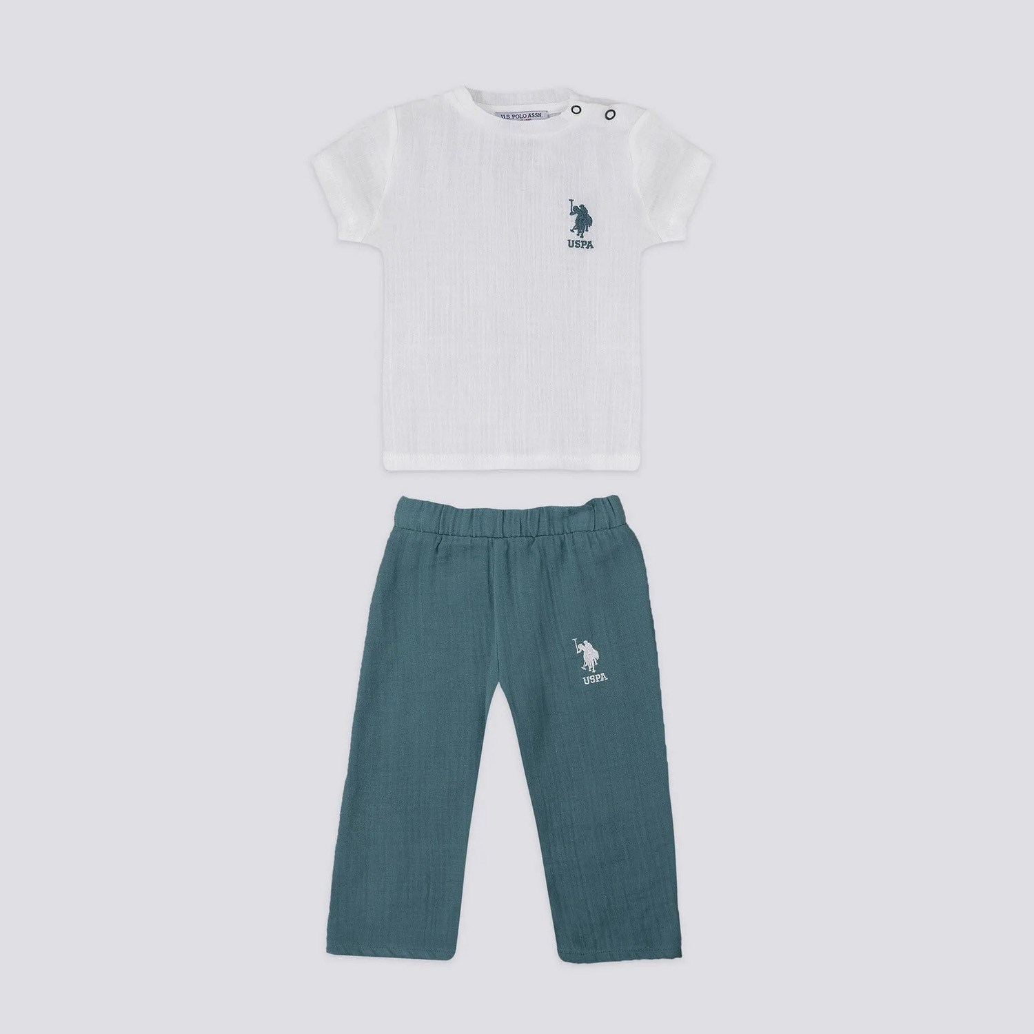 U.S. Polo Assn 2'li Kısa Kol T-Shirt Takım USB1137 Krem OR7687 U.S. Polo Assn 2'li Kısa Kol T-Shirt Takım USB1137 Krem OR7687