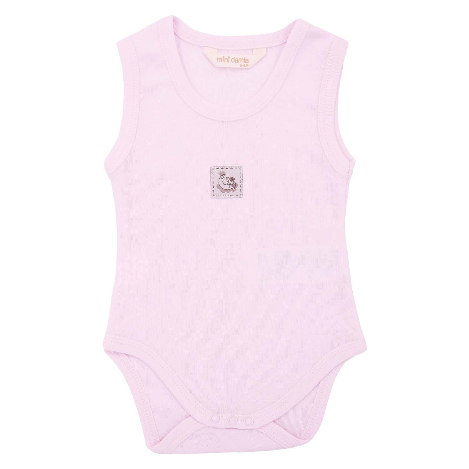 Mini Damla Armalı Askılı Bebek Body 45071 Pembe Mini Damla Armalı Askılı Bebek Body 45071 Pembe