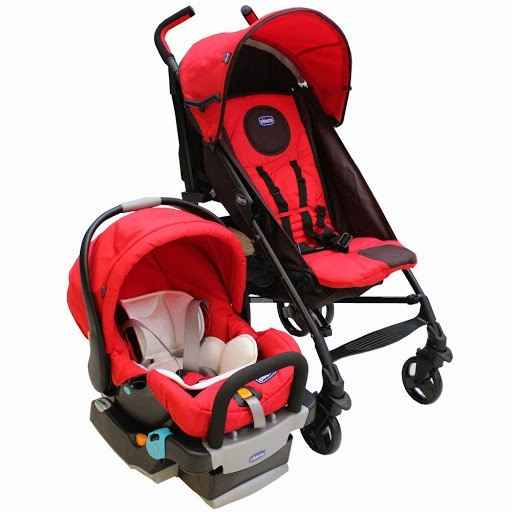 Chicco Lite Way Plus Bazalı Bebek Arabası Kırmızı