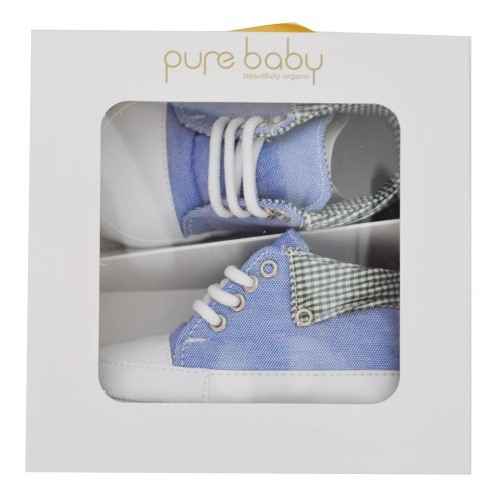 Pure Baby 4013 Converse Şapkalı Patik Mavi