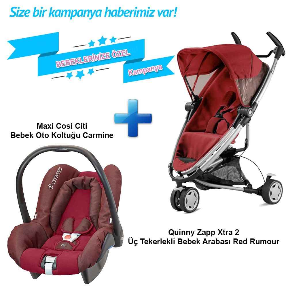 Quinny Zapp Xtra 2 Bebek Arabası Kampanyası Carmine
