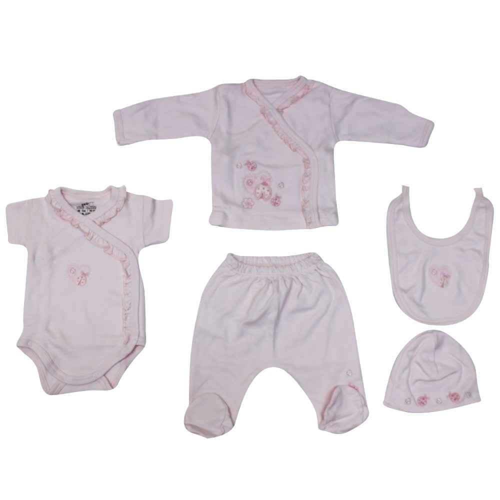 Minidamla 41674 Organik Prematüre Hastane Çıkış Seti 5li