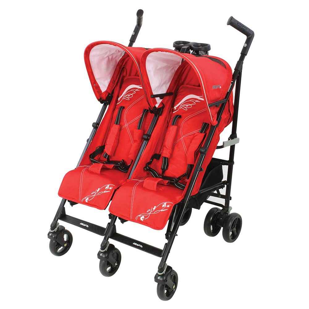 Kraft BIST603 Nitro İkiz Bebek Arabası Kırmızı