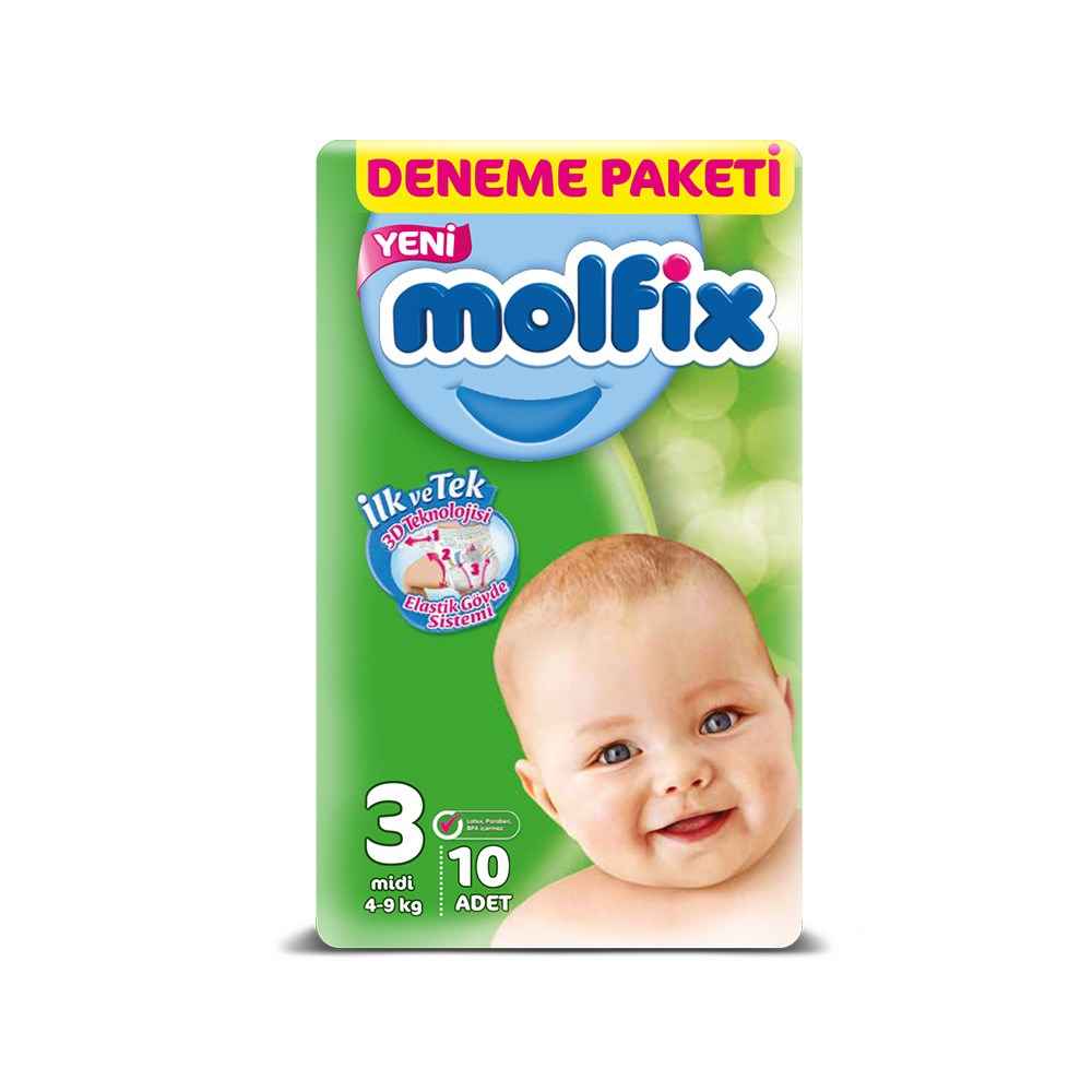 Unsalexport Molfix Baby Diaper 1 Size Newborn Super Affordable Package 100pcs