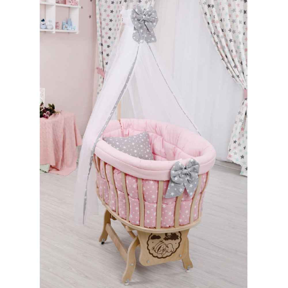 Baby Bee Dogal Ahsap Anne Yani Sepet Besik Krem Fiyati