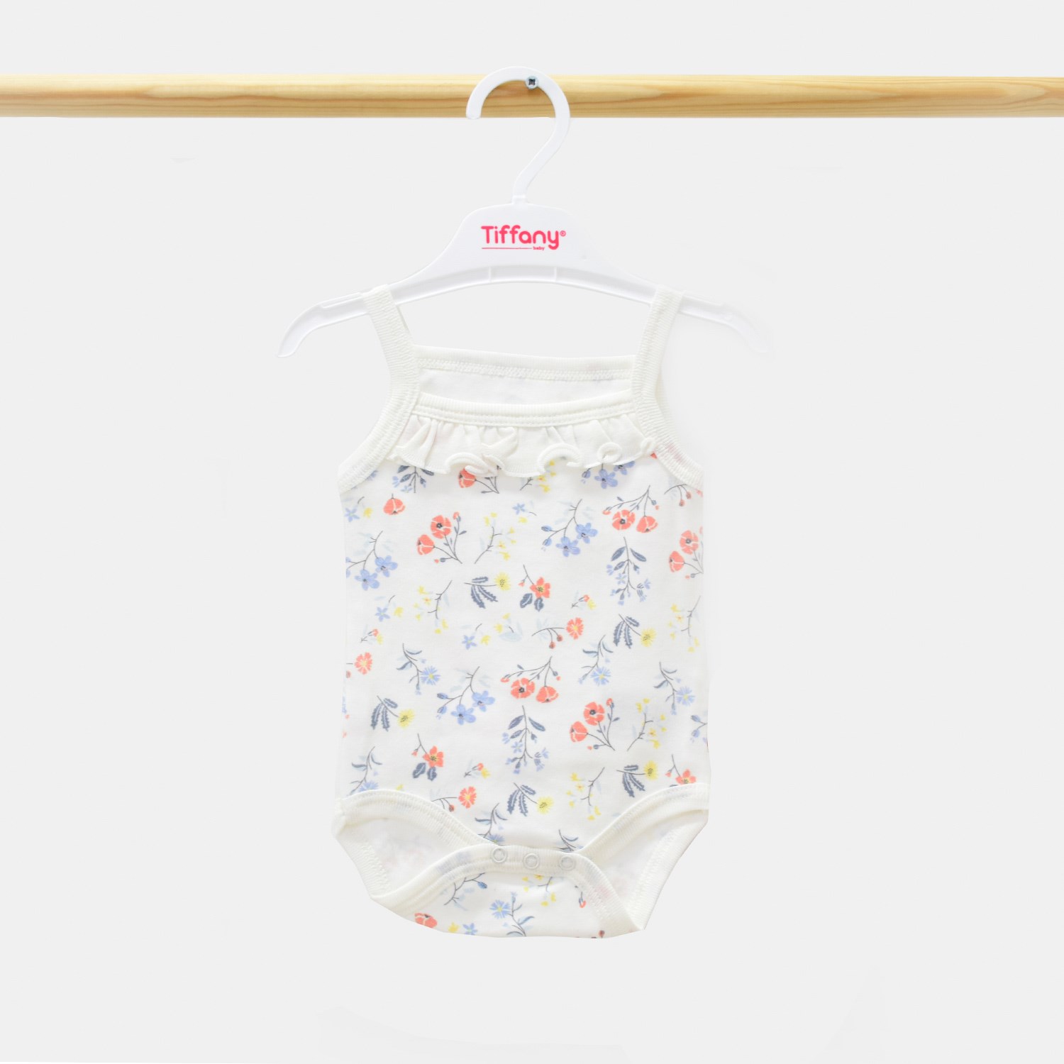 Tiffany Baby Sweat Theme İp Askılı Bebek Badi 11021 Kiremit