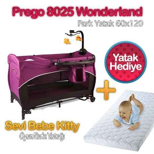 Prego 8025 60x120 Park Yatak Kampanyası 60x120 Mor İlke Bebe
