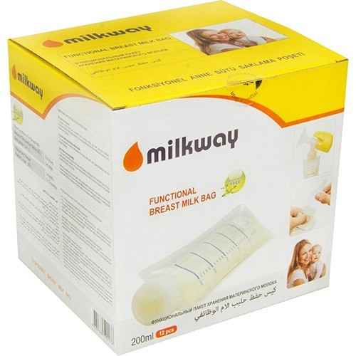 Milkway Fonksiyonel Anne Sütü Saklama Poşeti 12li 