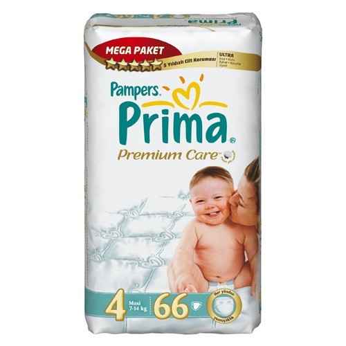 Prima Bebek Bezi Premium Care 4 Beden Mega Paketi 66lı 4 Numara 