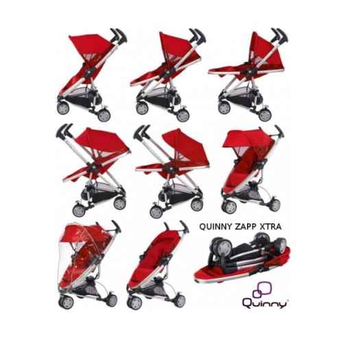 Quinny Zapp Xtra Üç Tekerlekli Bebek Arabası Rebel Red