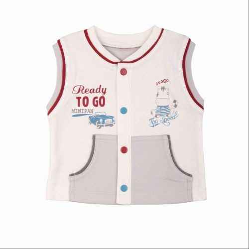 Bebepan 1449 Racing Bebek Yeleği Beyaz