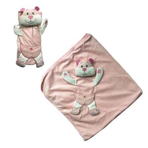 Mini Damla 1652 Bebek Battaniyesi Pembe