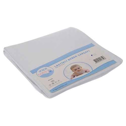 Ships Baby 201350 Lastikli Bebek Yatak Çarşafı 70x135 Beyaz