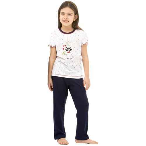Roly Poly 2457 Kısa Kol Kız Çocuk Pijama Takımı Lacivert