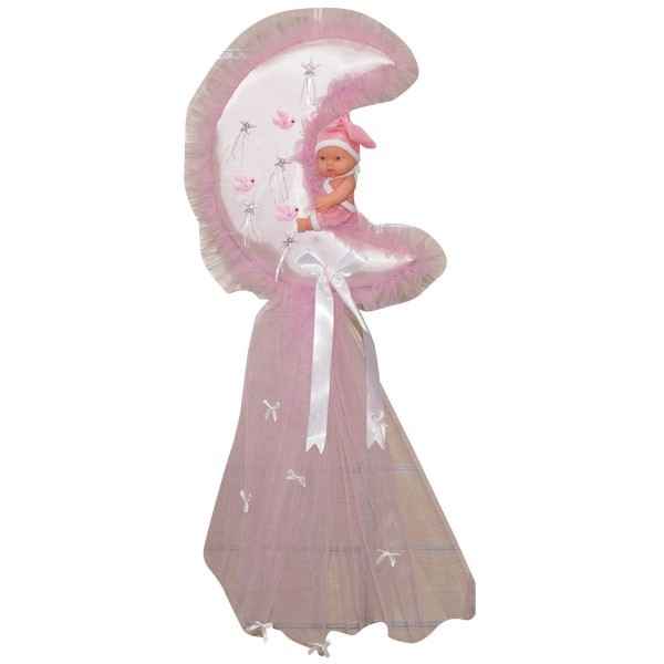 Mahmut 3212 Bebek Odası Kapı Süsü Aydede Tüllü Pembe