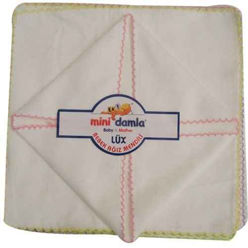 Mini Damla 4838 12li Ağız Mendili Pembe