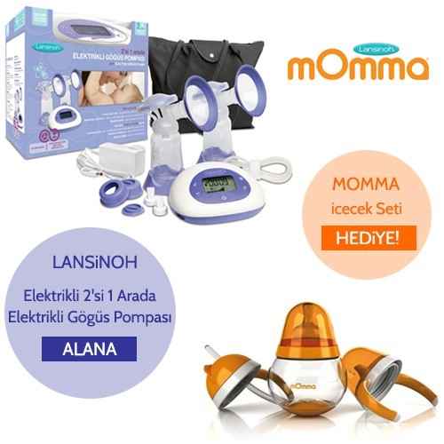 Lansinoh 53065 2 in 1 Elektrikli Göğüs Pompası Biberon Hediyeli  