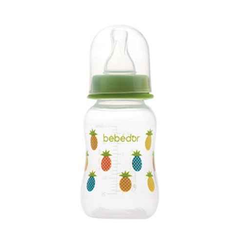 Bebedor 78302 Silikon Emzik Orta Akış Biberon 125 ml Yeşil