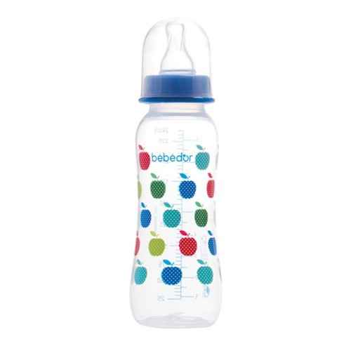 Bebedor 79302 Silikon Emzik Orta Akış Biberon 240 ml Mavi