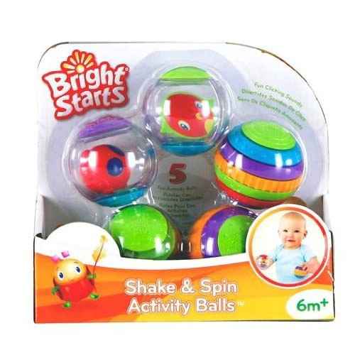 Bright Starts 9079 Shake ve Spin Activity Balls 