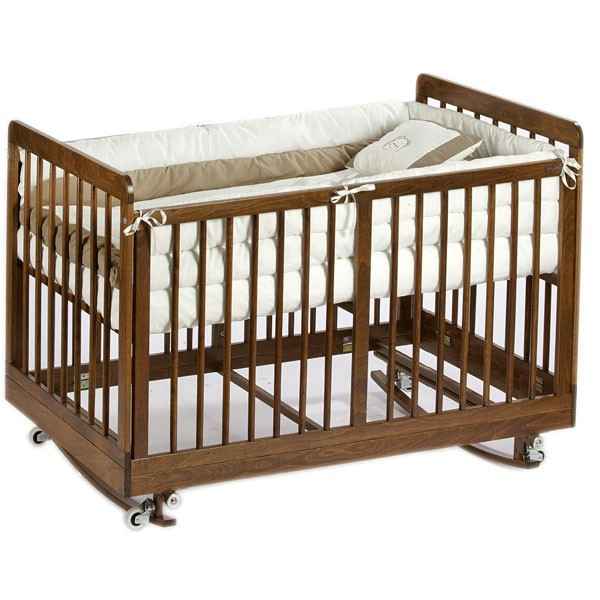 Baby Tech Kral 70x130 Ahşap Bebek Beşiği Ceviz İlke Bebe