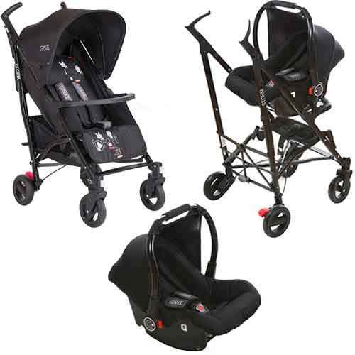 Casual Storm Travel Sistem Bebek Arabası Black