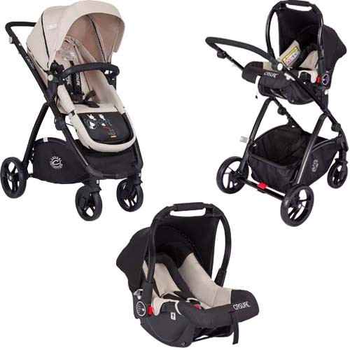 Casual Cadillac Travel Sistem Bebek Arabası Krem İlke Bebe