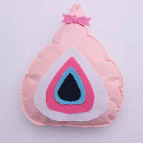 Handan Bebek Altın Takı Yastığı Nazar Boncuğu Pembe