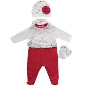 İdil Baby 6050 Kız Hırkalı Bebek Tulumu Fuşya