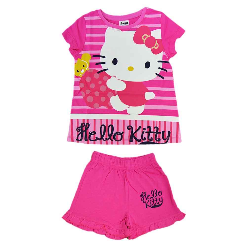 Hello Kitty HK3897  Kız Pijama Takımı Fuşya