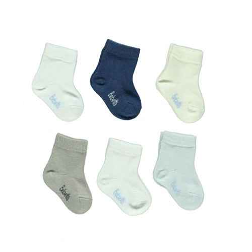 Bebetto S156 Soket Bebek Çorabı 6lı Mavi