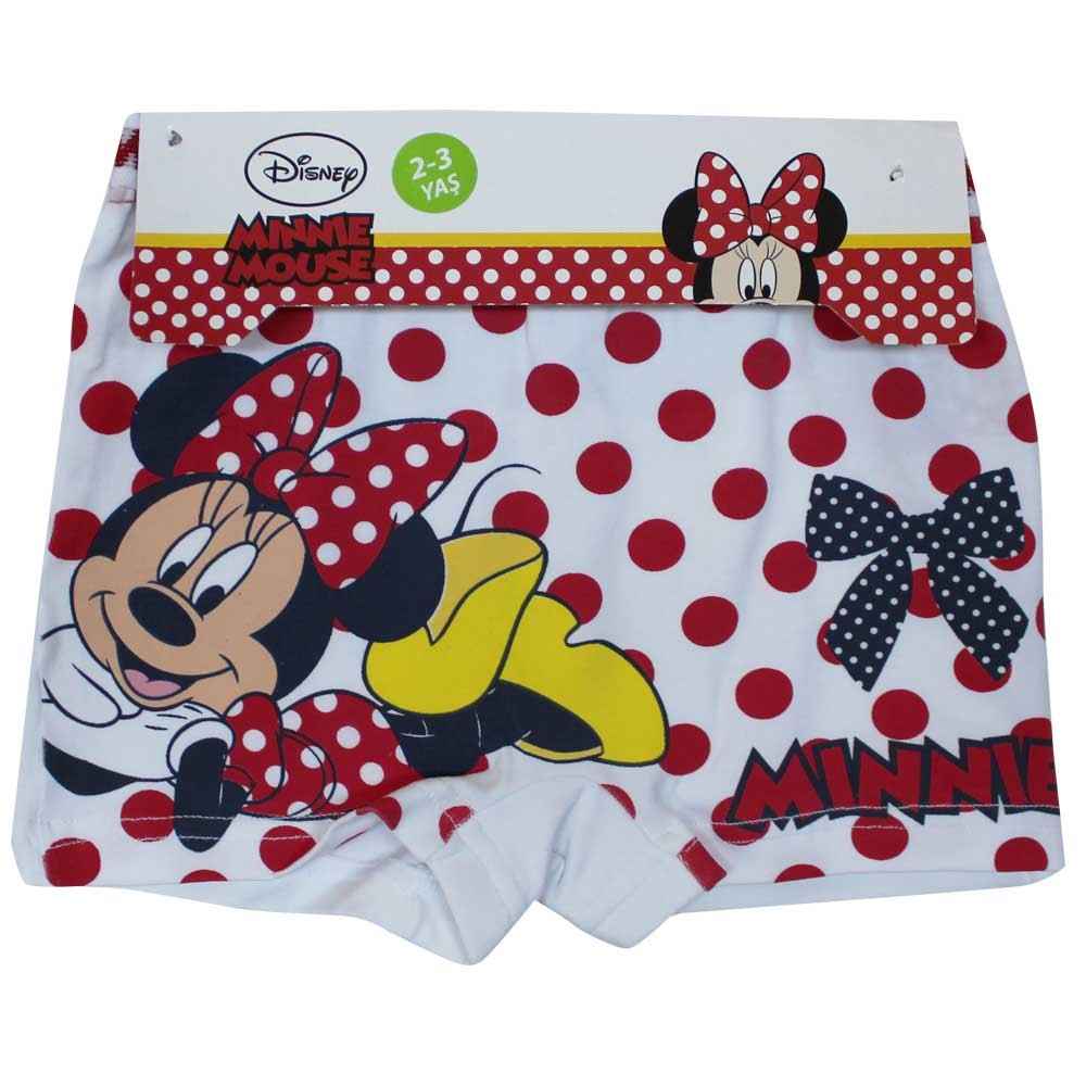 Minnie Mouse 0216 2li Kız Boxer Beyaz