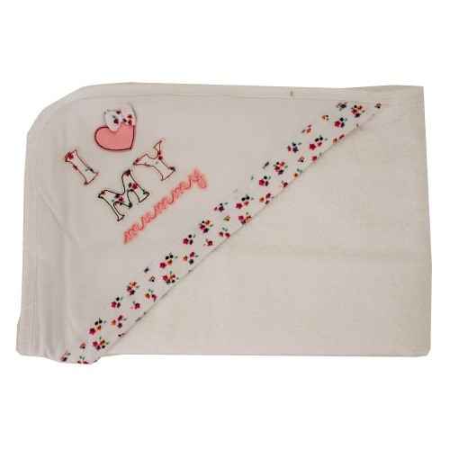 İdil Baby 6492 Bebek Havlusu Beyaz