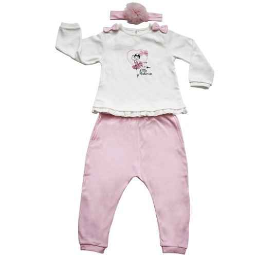 İdil Baby 6685 Kız Bebek Takımı 2li Pembe