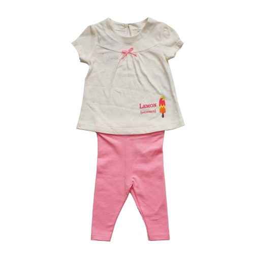Mamino 6697 Kız Bebek Takımı Neon  Pembe