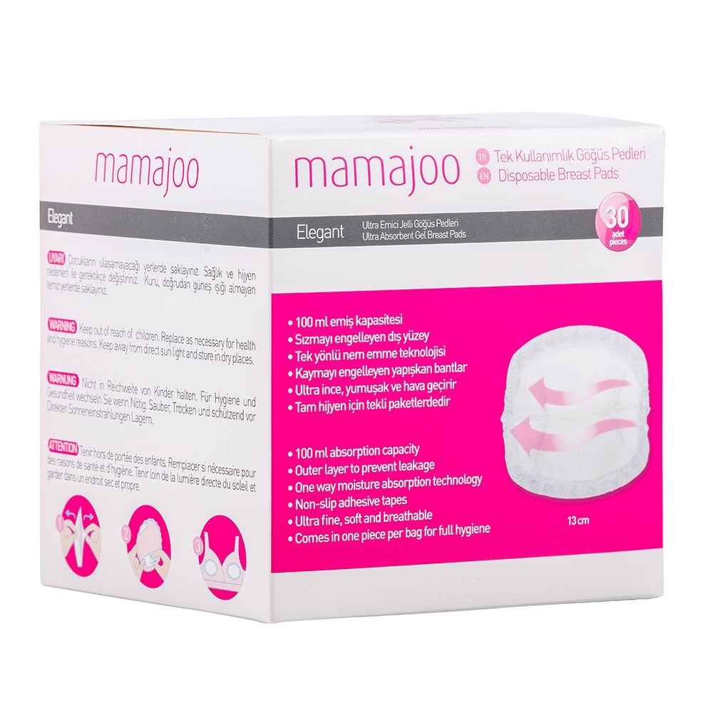 Mamajoo Elegant Ultra Göğüs Pedi 13cm 30 adet 