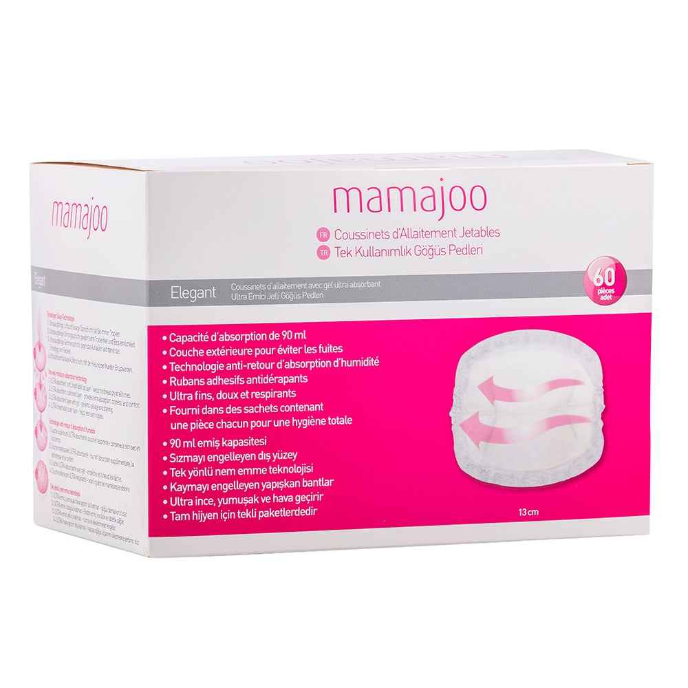 Mamajoo Elegant Ultra Göğüs Pedi 13cm 60 adet 