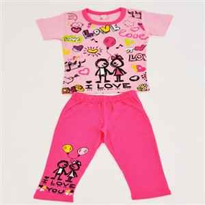 Roly Poly 1560 Kız Çocuk Pijama Takımı Pembe-Fuşya