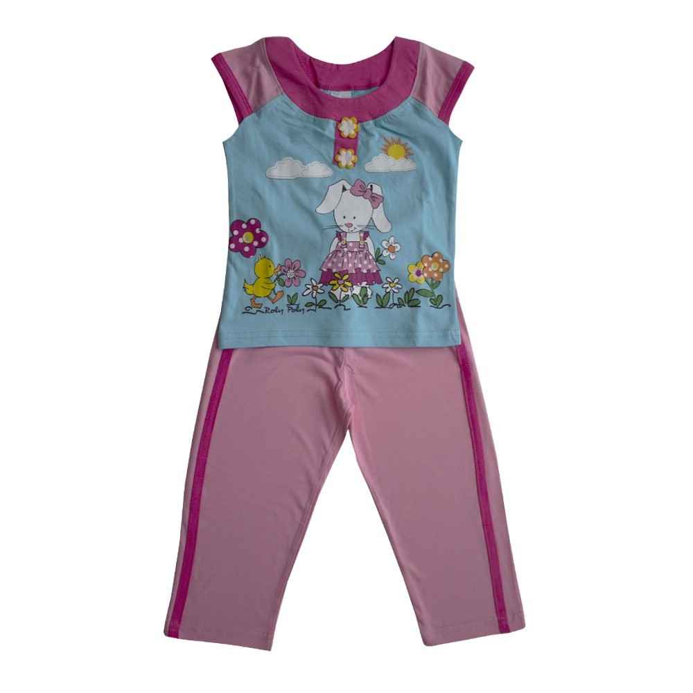 Roly Poly 1361 Pijama Takımı Turkuaz-Pembe