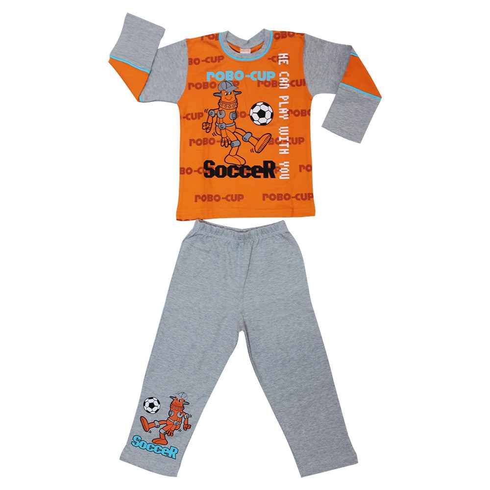 Roly Poly Roboccop Soccer Pijama Takımı Gri